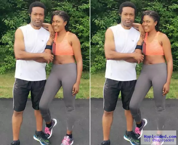 Actress Omoni Oboli Flaunts Hot Toned Abs During Workout With Husband